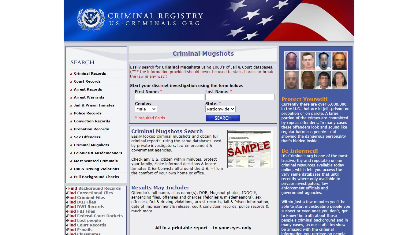 Criminal Mugshots - US-Criminals.org